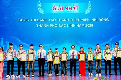 40 mô hình đạt giải Cuộc thi Sáng tạo thanh thiếu niên, nhi đồng thành phố Bắc Ninh năm 2026
