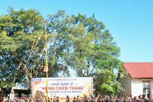 Xã Ia Grai phục dựng Lễ Mừng chiến thắng của đồng bào Jrai