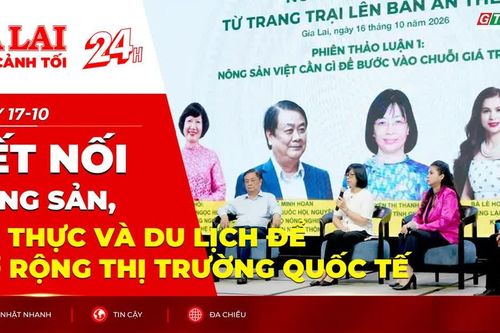 Toàn cảnh Gia Lai 24h: Kết nối nông sản, ẩm thực và du lịch để mở rộng thị trường quốc tế