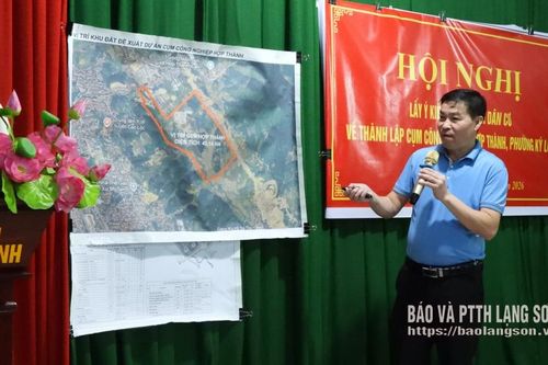 UBND phường Kỳ Lừa lấy ý kiến nhân dân về thành lập Cụm công nghiệp Hợp Thành