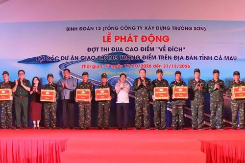 Cà Mau phát động đợt thi đua cao điểm về đích các dự án trọng điểm