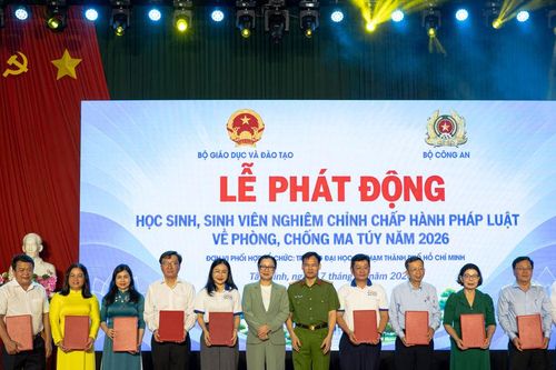 Phát động học sinh, sinh viên nghiêm chỉnh chấp hành pháp luật về phòng, chống ma tuý năm 2026