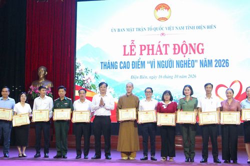 Điện Biên phát động Tháng cao điểm 'Vì người nghèo' năm 2026: Tiếp nhận hơn 1,4 tỷ đồng ngay tại buổi lễ