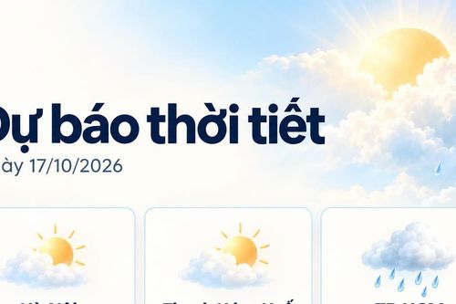 Thời tiết hôm nay 17/10: Hà Nội nắng 34°C, TP.HCM có mưa dông chiều tối