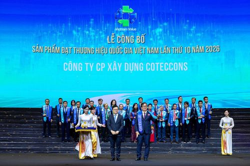 Coteccons lần thứ hai được công nhận Thương hiệu quốc gia Việt Nam