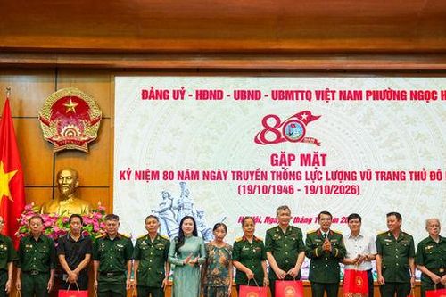 Phường Ngọc Hà tri ân các thế hệ cán bộ, chiến sĩ Lực lượng vũ trang Thủ đô