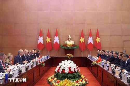 Tổng Bí thư, Chủ tịch nước Tô Lâm hội đàm với Tổng thống Thụy Sĩ Guy Parmelin