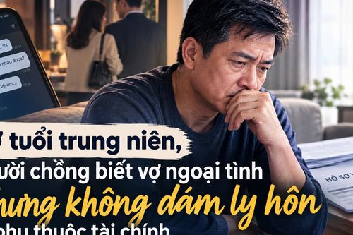 Ở tuổi trung niên không dám li hôn vợ dù biết cô ấy ngoại tình