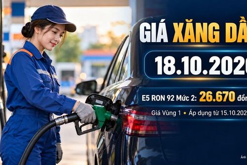 Giá xăng dầu hôm nay 18.10.2026: Brent khép phiên gần 110 USD