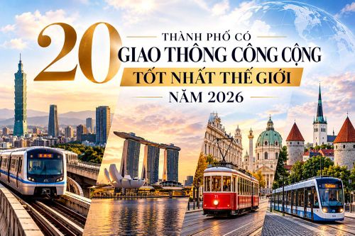 20 thành phố có giao thông công cộng tốt nhất thế giới năm 2026