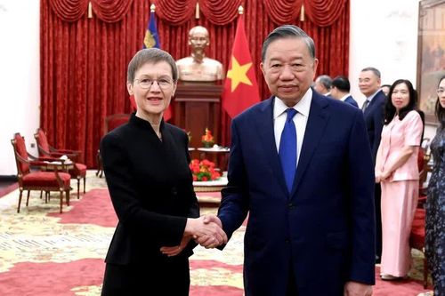[Ảnh] Tổng Bí thư, Chủ tịch nước Tô Lâm tiếp Thủ tướng Công quốc Liechtenstein Brigitte Haas