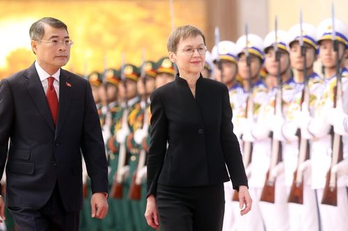 Thủ tướng Lê Minh Hưng chủ trì lễ đón Thủ tướng Công quốc Liechtenstein
