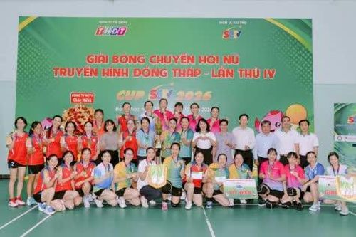Đội Công an tỉnh Đồng Tháp đoạt giải Nhất Giải Bóng chuyền hơi nữ THĐT - Cúp SCTV 2026