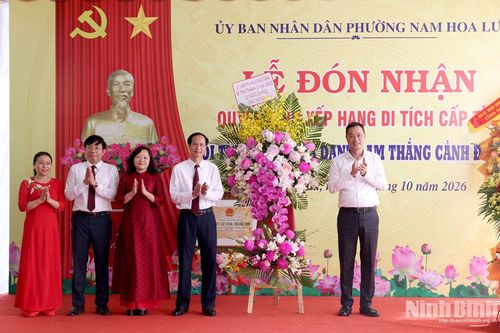 Lễ đón nhận quyết định xếp hạng di tích cấp tỉnh Di tích lịch sử và danh lam thắng cảnh Đền Am