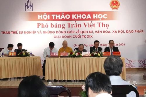 Quảng Trị: Hội thảo khoa học về Phó bảng Trần Viết Thọ đối với xã hội và Phật giáo cuối thế kỷ XIX