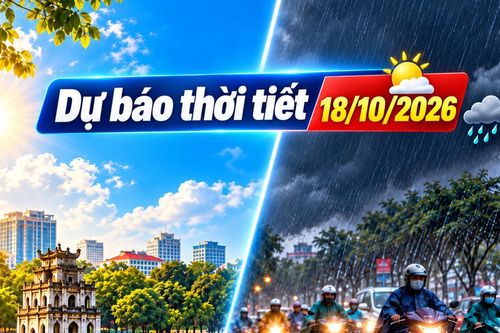 Thời tiết hôm nay 18/10: Mưa dông gia tăng về chiều tối, nhiều khu vực phía Nam có nguy cơ ngập úng