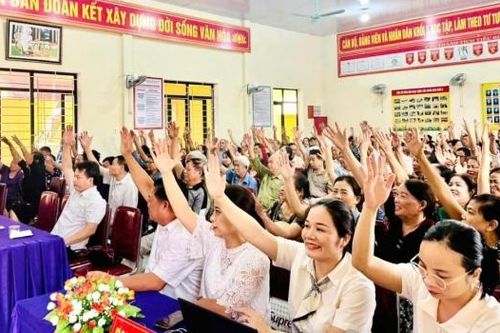 Nghệ An: Cử tri xã Tân Kỳ nô nức đi bầu cử xóm trưởng, nhiệm kỳ 2026 - 2031