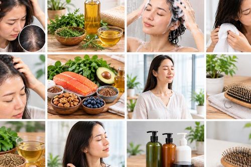 Hướng dẫn chăm sóc da đầu khi bị rụng tóc