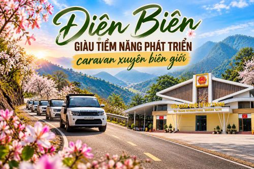 Điện Biên giàu tiềm năng phát triển caravan xuyên biên giới
