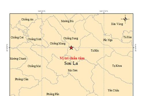 Động đất có độ lớn 4,2 tại tỉnh Sơn La
