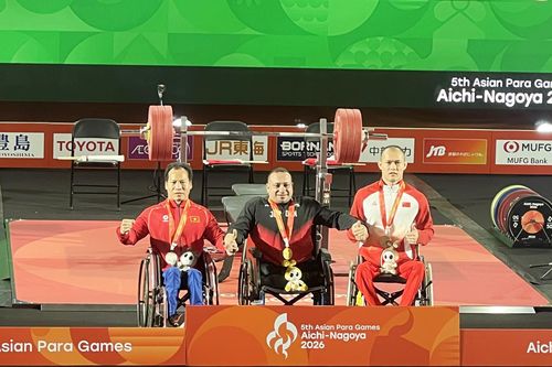 Lực sĩ Lê Văn Công giành Huy chương bạc Asian Para Games 2026