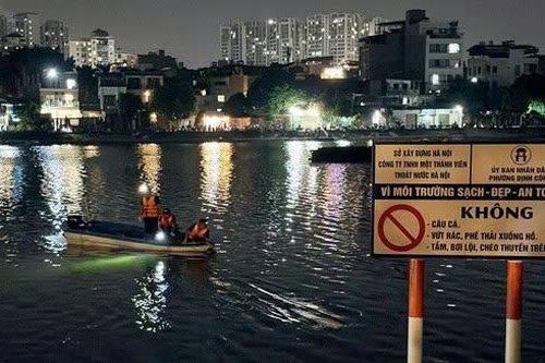 2 người đuối nước khi câu cá tại hồ Định Công, Hà Nội