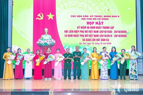 Cục Hậu cần - Kỹ thuật (Quân khu 9) họp mặt kỷ niệm Ngày Phụ nữ Việt Nam