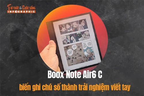 [INFOGRAPHIC] Boox Note Air6 C biến ghi chú số thành trải nghiệm viết tay
