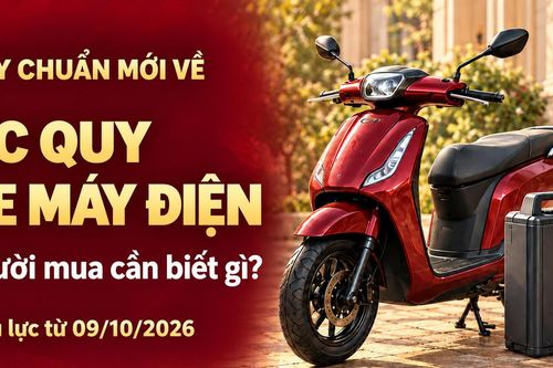 Quy chuẩn mới về ắc quy xe máy điện: Người mua cần biết gì?
