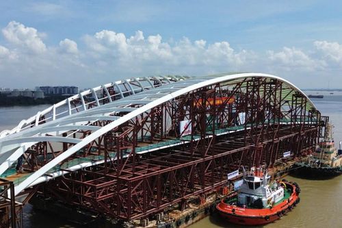 Người dân TP.HCM háo hức đón 'lá dừa nước' 3.400 tấn cập bến Bạch Đằng