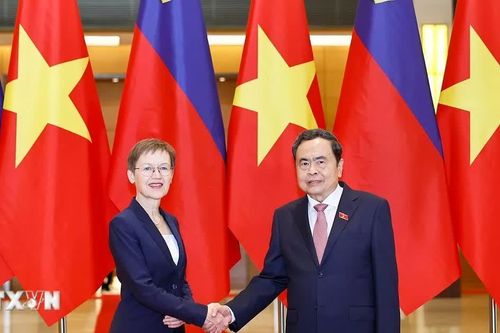 Chủ tịch Quốc hội Trần Thanh Mẫn hội kiến Thủ tướng Công quốc Liechtenstein