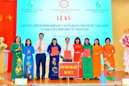 Ngân hàng Nhà nước chi nhánh Khu vực 13 ký kết Chương trình phối hợp với Hội Liên hiệp Phụ nữ 2 tỉnh Đồng Tháp và Tây Ninh
