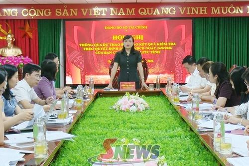 Hội nghị thông qua dự thảo báo cáo kết quả kiểm tra đối với Đảng ủy Sở Tài chính