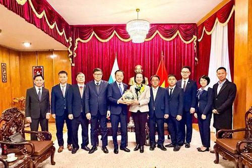 Đoàn công tác Vinachem làm việc với Đại sứ quán Việt Nam tại Bulgaria