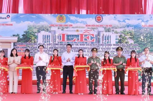 Công an Lạng Sơn khánh thành trụ sở Công an xã và khởi công chuỗi công trình an sinh