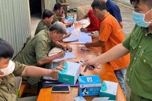 Công an xã Thường Tân tăng cường kiểm tra, phòng ngừa ma túy trong các công ty