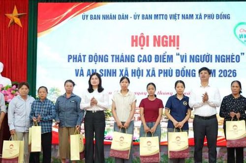 Xã Phù Đổng phát động Tháng cao điểm 'Vì người nghèo' năm 2026