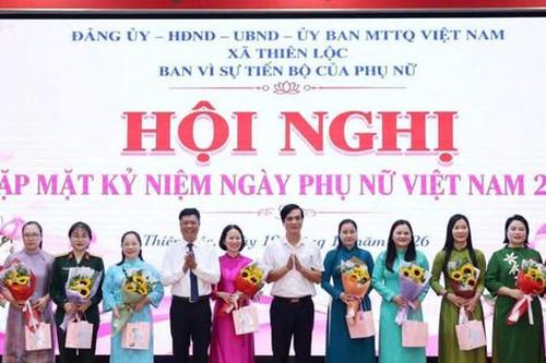 Xã Thiên Lộc: Quan tâm, phát huy vai trò của nữ cán bộ, công chức, viên chức
