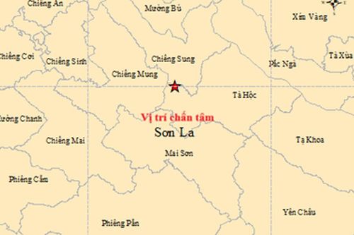 Vừa động đất mạnh 4.2 độ ở Sơn La