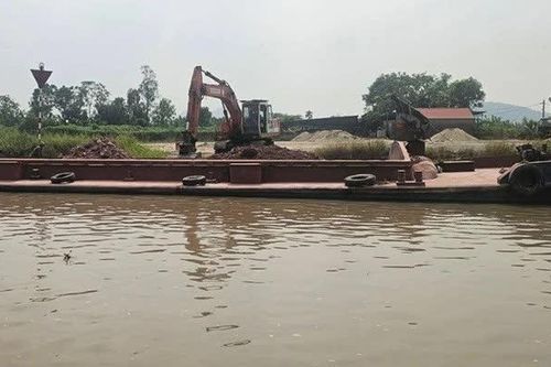 Cảnh sát đường thủy phát hiện 2 bến bãi hoạt động chưa được cấp phép