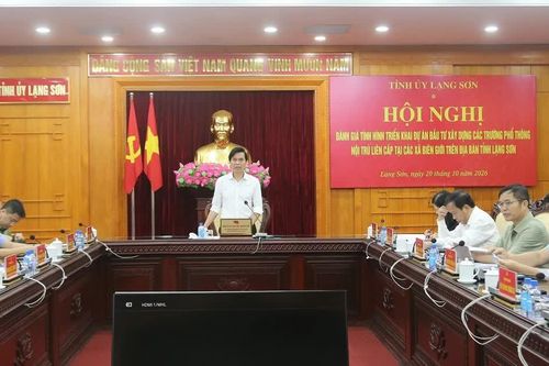 Lạng Sơn: Đẩy nhanh tiến độ xây dựng 7 trường phổ thông nội trú liên cấp tại các xã biên giới