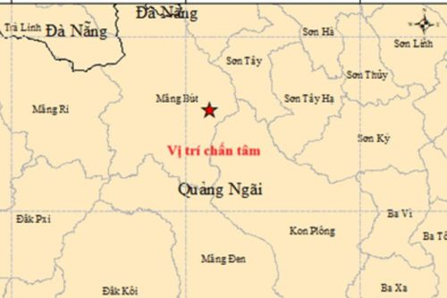 Quảng Ngãi xảy ra 3 trận động đất liên tiếp trong hai ngày