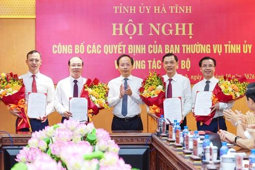 Hà Tĩnh luân chuyển, điều động nhiều cán bộ chủ chốt