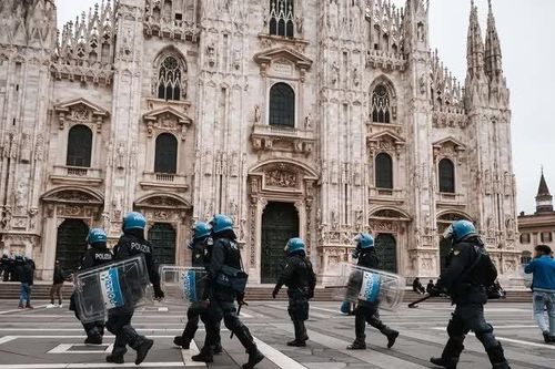 Milan náo loạn, hàng xa xỉ đóng cửa, 500 binh sĩ chuẩn bị vào cuộc siết an ninh