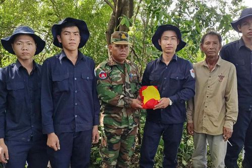 Các đội K tìm kiếm thêm 5 hài cốt liệt sĩ tại Campuchia