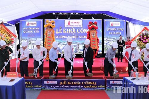 Khởi công Cụm công nghiệp Quảng Yên