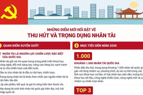 Đến năm 2030, phấn đấu thu hút, trọng dụng khoảng 1.000 nhân tài quốc gia