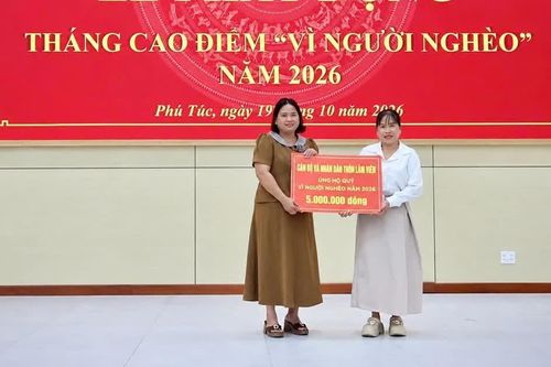 Phú Túc huy động hơn 55 triệu đồng ủng hộ Quỹ “Vì người nghèo”