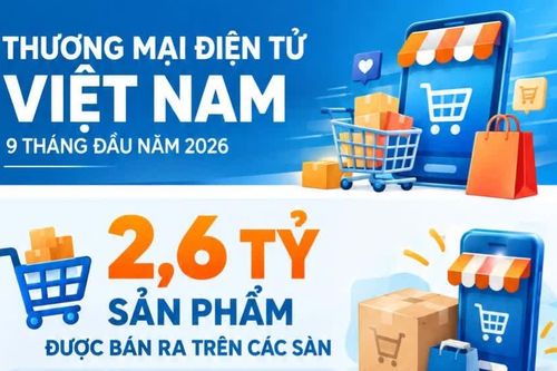 Infographic 2,6 tỷ sản phẩm bán ra trên sàn thương mại điện tử: Shopee và TikTok Shop chiếm 98% thị phần