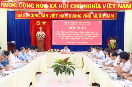 Phó Chủ tịch UBND tỉnh Lê Huyền làm việc với 2 phường Ba Ngòi và Cam Linh